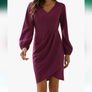 never worn with tags Manydress Women's Bodycon Long Lantern Sleeve Dress